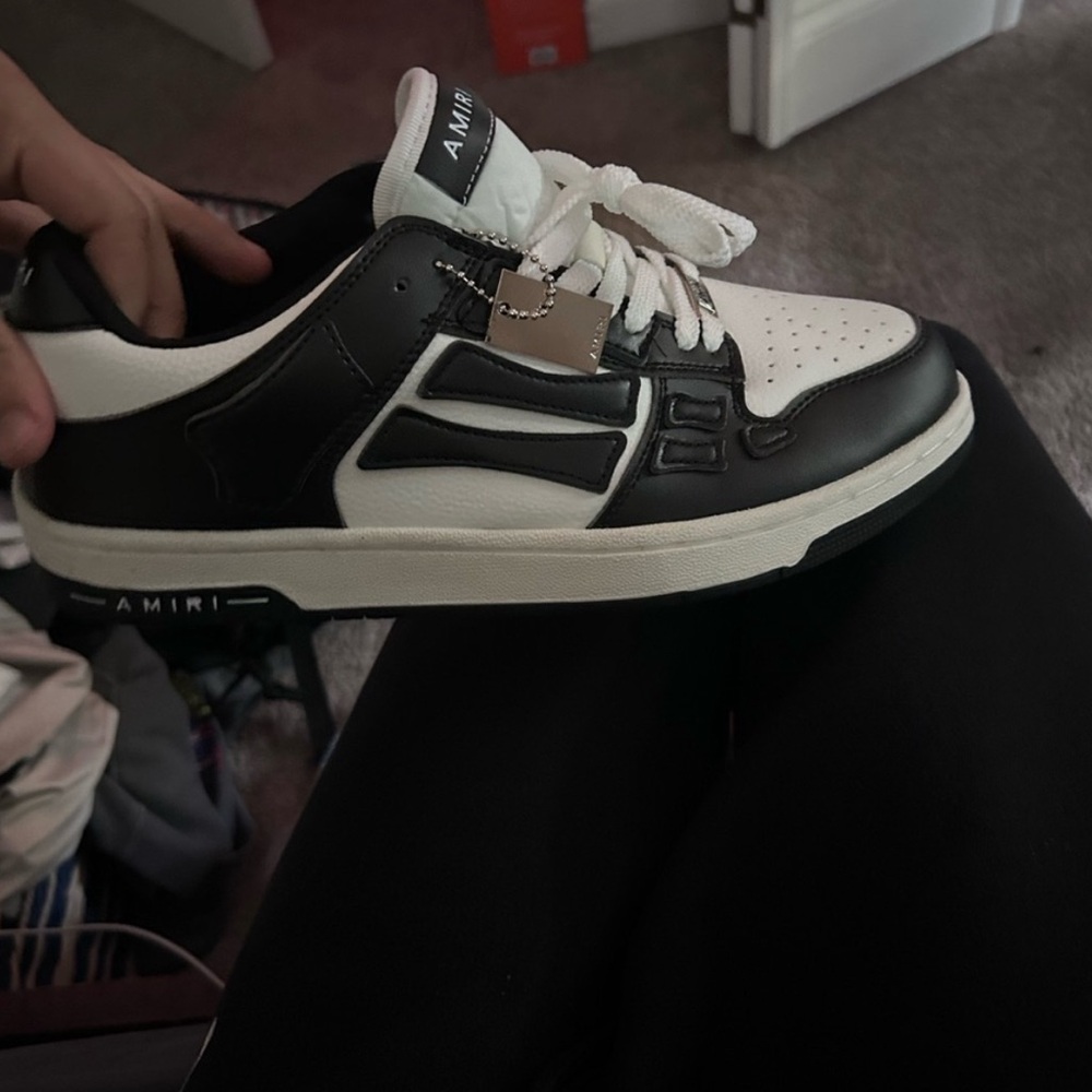 Amiri Black and White Men's Sneakers